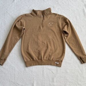 Ragwear Men's Tan Zip-Up Sweater Sz M
